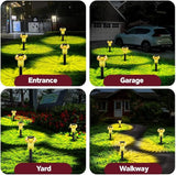 Easter Solar Pathway Lights Outdoor Decorative 4 Pack, Yellow LED Mushroom Solar Lights Outdoor Waterproof Solar | Lumora