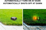 Solar Ground Lights 4 Sets 5W Colorful Gradient Side Glowing Waterproof IP65 Outdoor Garden Lamps - Automatic | Lumora