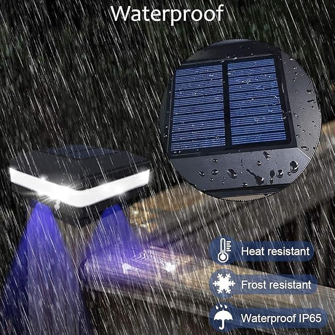 Sumaote Solar Post Cap Light, 52 LEDs 160 Lumen Outdoor Solar Post Light Fits 4x4 5x5 6x6 Wooden Posts IP65 Deck | Lumora