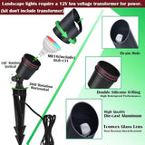 RGB Low Voltage Landscape Lighting, Smart Landscape Spot Lights Outdoor, 12 Volt Color Changing Landscape Lights | Lumora