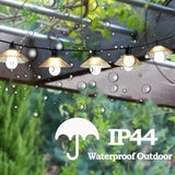 16.4 FT Outdoor Patio String Lights, Connectable LED Backyard Lights with 10 Globe Bulbs, Waterproof Hanging Light | Lumora
