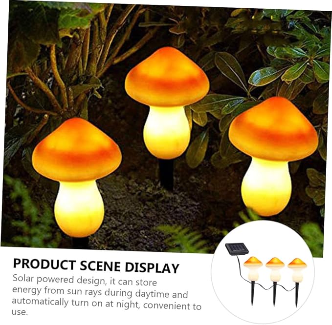 BESTonZON Solar LED Garden Mushroom Light Waterproof Solar Pathway Lights for Lawn and Patio 10-Piece Set of | Lumora