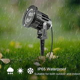 OurLeeme Landscape Lighting - 120V RGB Colored Halloween Spotlight, LED Spotlights Outdoor Waterproof Yard Stake | Lumora