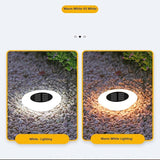 ASLIDECOR Solar Ground Lights Outdoor, 8 Pack Waterproof 14 LED Solar Deck Lights Round Step Lights Garden | Lumora