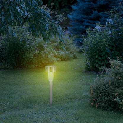 VICASKY Solar Stake Lamp for Yard Outdoor Lawn Stake Light Warm White 937lm Solar Garden Path Light with Ground Spike for Patio Landscape Lighting