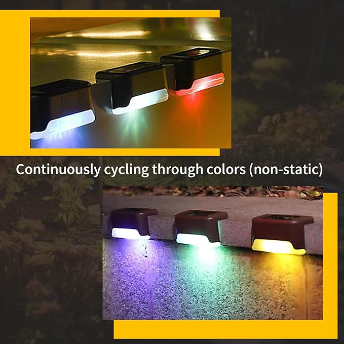 Solar Deck Lights Outdoor 16 Pack,Solar Step Lights Waterproof for Stairs,Step,Patio Front Porch,Backyard | Lumora