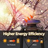 Solar Lantern Outdoor Waterproof,LED Vintage Flickering Flame Solar Lights,Camping Lamps,Solar Powered Hanging | Lumora