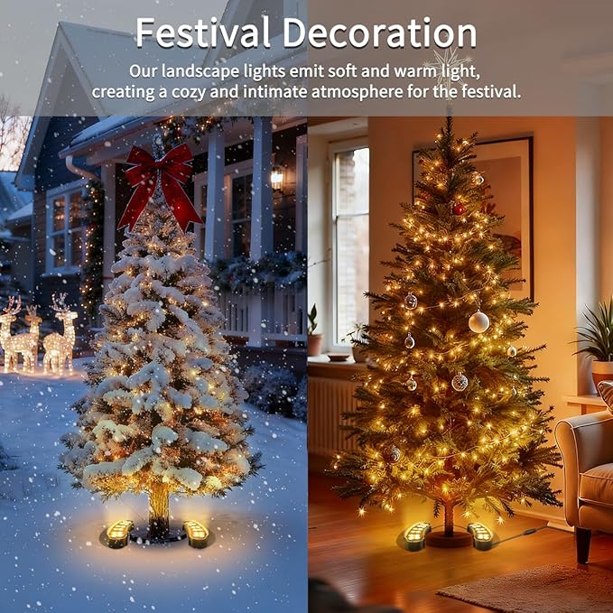Tree Lights Outdoor, Low Voltage Landscape Lighting, DC 24V LED Landscape Spotlights Waterproof, 3000K Warm White | Lumora