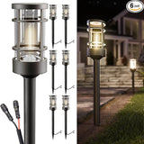 Sunco 6 Pack Low Voltage Garden Pathway Lights, LED Landscape Pathway Lighting, 1.5W, 50 LM, 3000K Warm White, Wet | Lumora