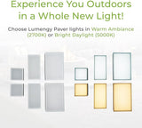LUMENGY Paver Light 6x9 Inch (5.82x8.85), 5000K Daylight, Glare-Free Brick Lighting for - Outdoor Path Light | Lumora