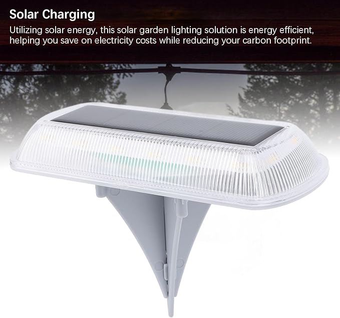 4 Pack Solar Ground Lights, IP65 Weatherproof, 3000K Warm White LED, Outdoor Solar Pathway Lights for Garden Lawn | Lumora