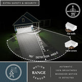 VAXCEL Kinzie Outdoor Porch Light, 6" W x 17.5" H Black Outdoor Lantern, Motion Sensor Wall Light for Porch, Patio | Lumora