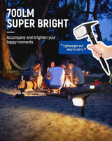 GIGALUMI Solar Spot Lights Outdoor Waterproof 6 Pack Warm White IP65, 63 LED 3 Lighting Modes Spotlights for Garage | Lumora