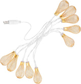 STOBAZA Wave Drop LED String Lights USB Indoor Outdoor Hanging Lights for Party Patio Holiday and Wedding Decor | Lumora