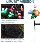 Solar Garden Lights - Solar Flower Lights, 7-Color Changing Lotus Lights for Yard, Garden - Outdoor Path Light | Lumora