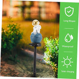 Solar Ground Lamp for Easy Install Outdoor Garden Lights Astronaut Style Decorative | Lumora