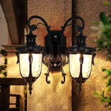 European Waterproof Outdoor Wall Light,2-Heads AlumiExpression artistique m Metal Victoria Sconce,E26 Minimalist | Lumora