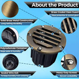 LED Low Voltage Landscape Lighting Well Lights 112 - Solid Brass In Ground Lights - Outdoor Security Flood Light | Lumora