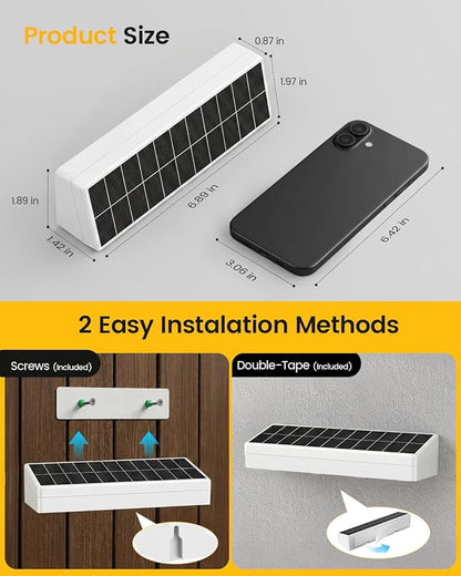 Solar Fence Lights Outdoor, 8 Pack, 9 Fixed Colors ＆ Color Changing Solar Lights Outdoor Waterproof IP65 Dusk-to-Dawn Vinyl Fence Lights for Patio, Railing, Pool, Porch, Backyard, Wall, White