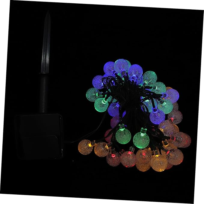 Mipcase 1set Led Solar String Lights Outdoor Decorative Lamp for Garden Patio and Courtyard Bulbs Warm Light | Lumora