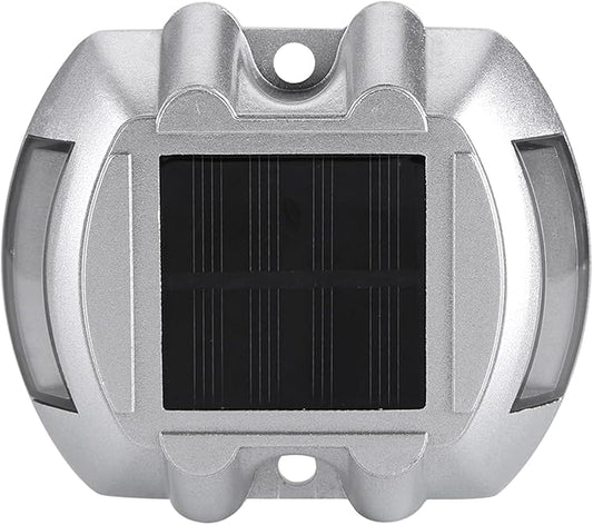 Solar Lights Outdoor, LED Outdoor Waterproof Driveway Pathway Light Road Step Lamp Casting Aluminum Solar Power Driveway Light for Garden Patio Yard(Blue)