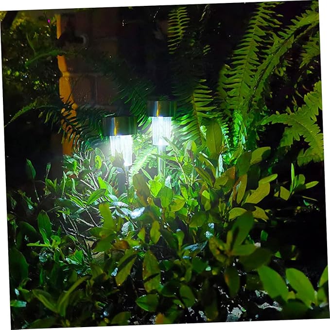 6pcs Solar Garden Lights Outdoor Pathway Lamps Efficient Charging Design for Courtyards Parks and Gardens
