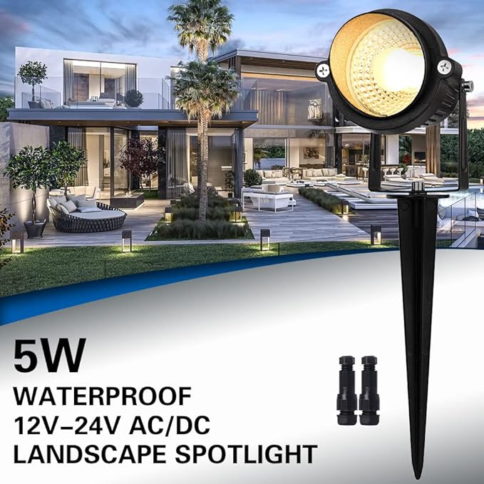 EAGLOD 5W Landscape Lighting,Low Voltage Landscape Lights, Outdoor 12V~24V Waterproof Landscape Spotlight for | Lumora