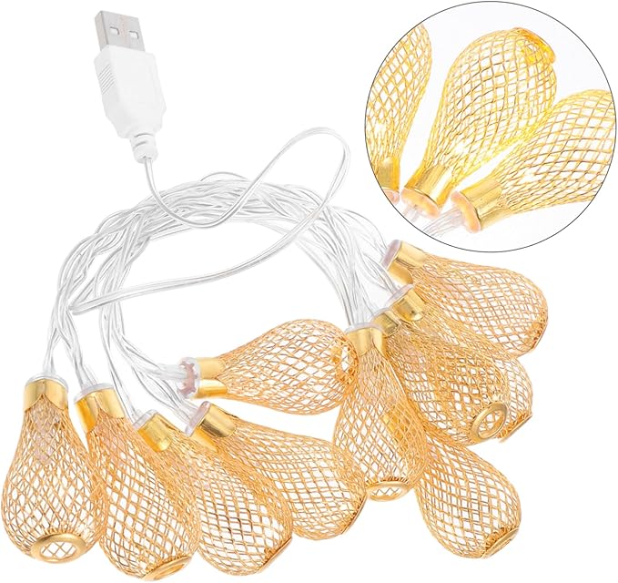 Lantern String Lights LED Warm Water Drop Decorative Lights Indoor Outdoor Hanging Garden Tent Bedroom Party Patio | Lumora