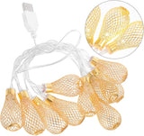 Lantern String Lights LED Warm Water Drop Decorative Lights Indoor Outdoor Hanging Garden Tent Bedroom Party Patio | Lumora