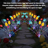 2Packs Solar Easter Decorations Outdoor, Colorful Swaying Firefly Lights with Growing Stem, 2 Modes, High | Lumora