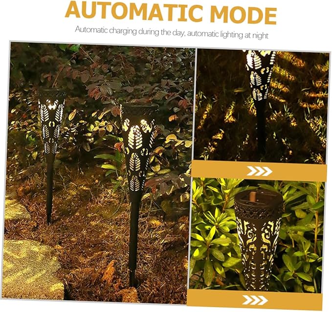 Ciieeo 4pcs Solar Pathway Lights Outdoor Solar Garden Decor Waterproof LED Landscape Lighting for Yard Lawn Patio | Lumora