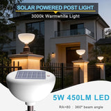 Lightdot Solar Lamp Post Lights 3000K Dusk to Dawn Solar Post Lights with Pier Mount Base, Wireless Waterproof | Lumora