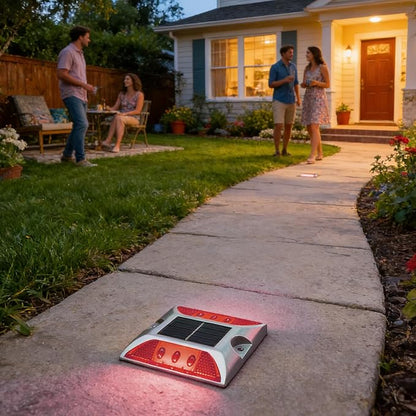 Outdoor Solar Landscape Lamps, Waterproof Ground Pathway Lights, Solar Ground Light For Garden Sidewalk Walkway Backyard Patio Stair Entrance Garage Parking Lot Street, Energy-Saving LED Yard Lighting