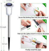Solar Pathway Lights 10 Pack Christmas Solar Lights Outdoor Waterproof 6000K Cold White Yard Lighting, LED | Lumora