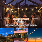 Kawaya Outdoor Lights String LED Patio Lights: 150FT Waterproof Commercial Grade Vintage String Lights for Outside | Lumora