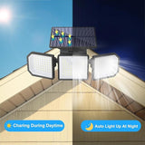 Solar Lights Outdoor with Motion Sensor, 2500LM 167 LED Security Lights with Remote Control, 270° Wide Angle Flood | Lumora