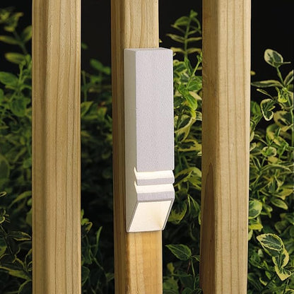 Kichler Lighting 15066WHT 1 Light Louvered Deck Light 6 inches Tall by 1.5 inches Wide, Finish Color: Textured White