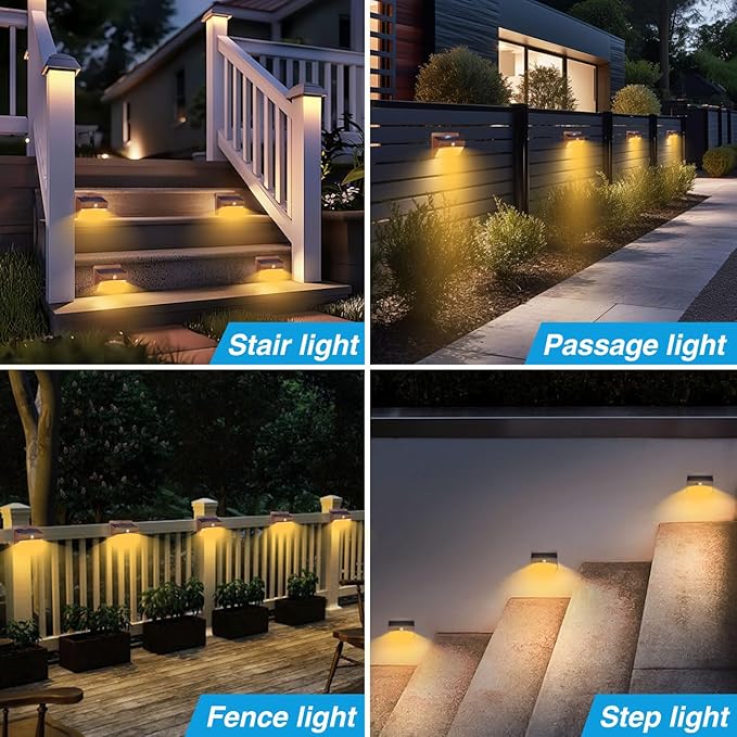Peasur Solar Lights Outdoor Motion Sensor [10 Packs] Security Light with 3 Lighting Modes Wall Lights Waterproof | Lumora