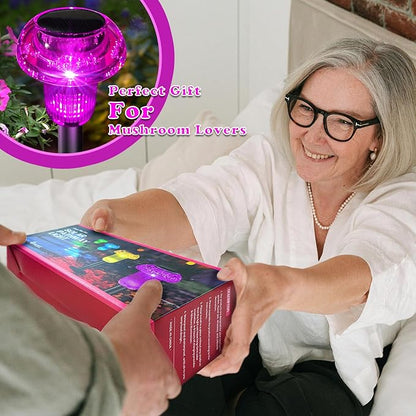 Solar Pathway Lights Outdoor 12 Packs, LED Driveway Light Solar Powered, Garden Decor, Mushroom SolarLights Outdoor Waterproof for Outside Yard, Sidewalk, Lawn, Patio, Landscape, Easter, Christmas