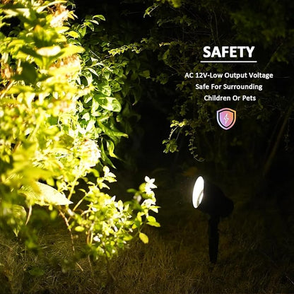 Malibu Low Voltage Landscape Lighting 9604 - Landscaping Lights 20W 145 Lumens Halogen Malibu Outdoor Lights 2800K with Stake Connector Premium Lights Outdoor Low Voltage Landscape (12 Pack)