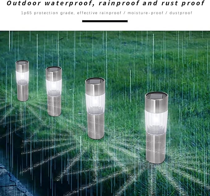 Solar Lights Outdoor Decorative, Solar Pathway Lights, Waterproof Solar Powered Garden Yard Lights for Walkway | Lumora