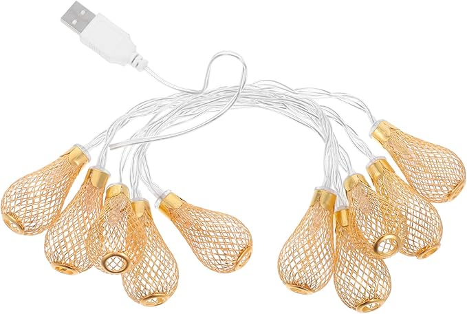 Led Water Drop String Lights Bulb USB Fairy Lights for Decor Versatile Patio Accent Lighting for Holiday Parties and Unique Home Decoration