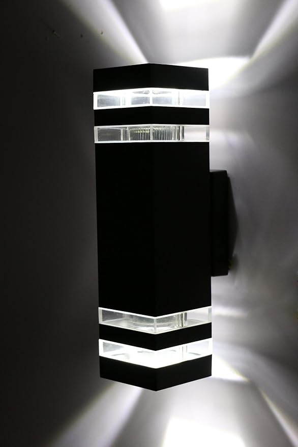 14W E27 LED-bulb-replaceable Wall Sconces Outdoor Up/Down Light Pure White | Lumora