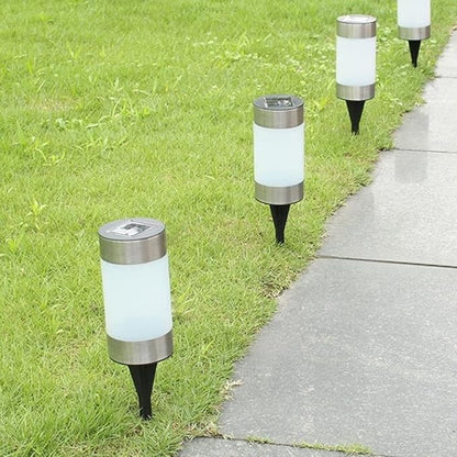 4 Pack Solar Path Lights Outdoor,Solar Lights Outdoor Garden Led Light Landscape/Pathway Lights for Patio/Lawn/Yard/Driveway/Walkway (Color : Warm Light)
