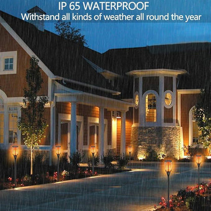 Aityvert Upgraded Larger Solar Torch, Waterproof Outdoor Dancing Flames, Flickering Flames Garden Light, Landscape Decoration Pathway Patio Lights 43" 96 LED (2 Pack)