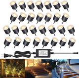 LED Recessed Deck Light Kits with Protecting Shell,LED Outdoor Landscape Lighting IP67 Waterproof,DC 12V Low | Lumora