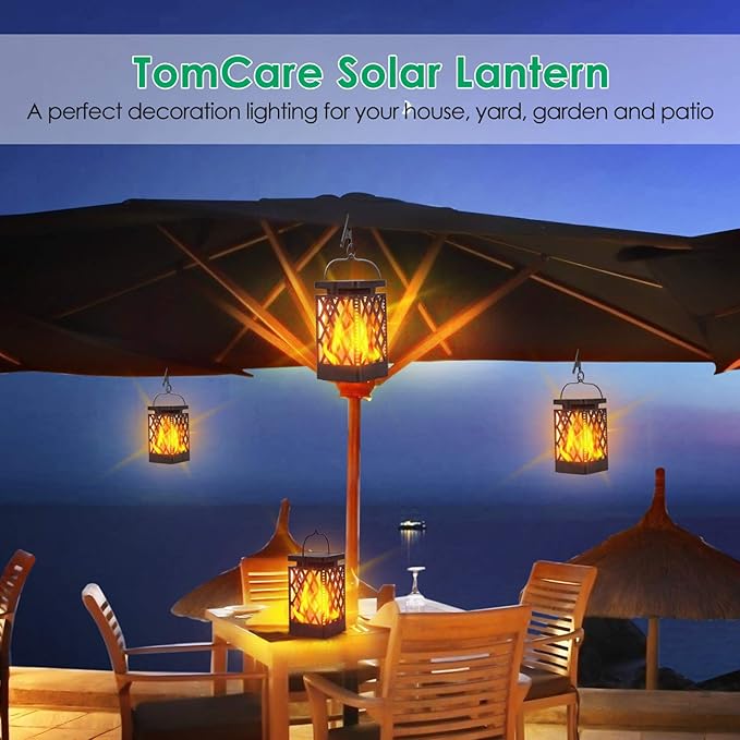 TomCare Solar Lights Outdoor Upgraded Bright Solar Pathway Lights for Path Lawn Patio Yard Walkway