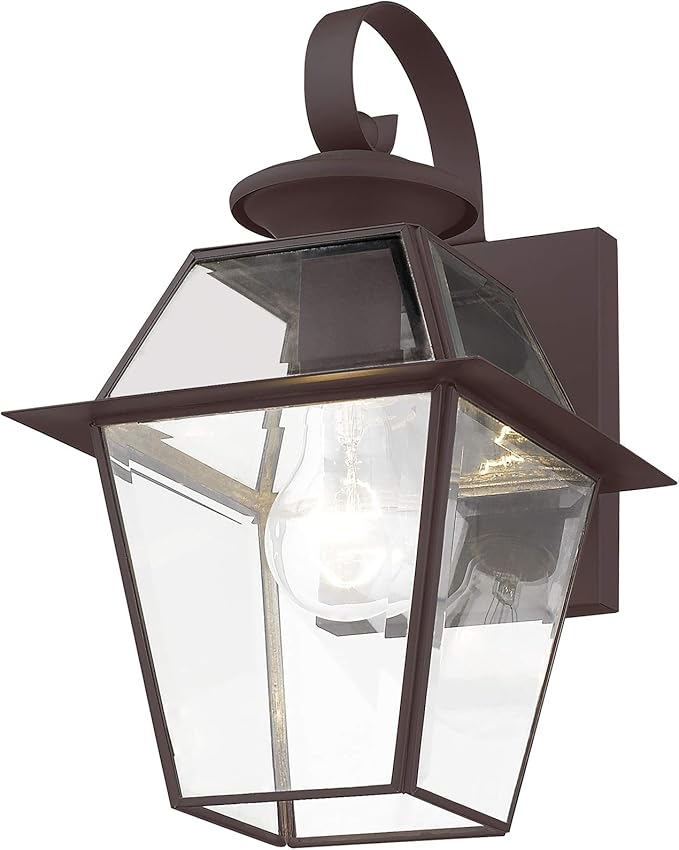 Livex Lighting 2181-07 Westover 1-Light Outdoor Wall Lantern, Bronze | Lumora