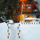 C9 Christmas String Lights Outdoor - 38FT Marker Stake Lights with 25 Clear LED Bulbs and 25 Stakes, Connectable | Lumora