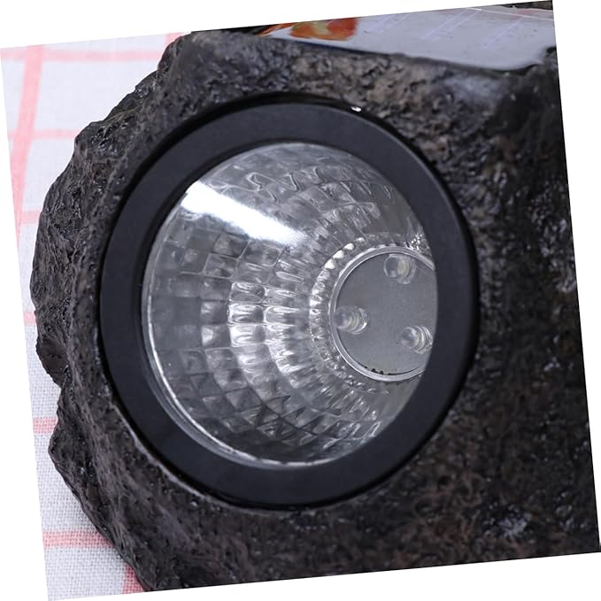 ARTIBETTER 2pcs Simulation Stone Solar Lamp Outdoor Garden Lights Solar Pathway Lamp Landscape Light for Patio Driveway